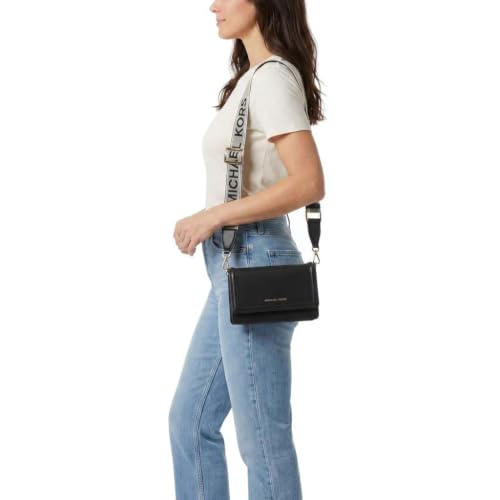 MICHAEL Michael Kors Jet Set Small Phone Web Strap Crossbody Michael Kors Jet Set Small Phone Crossbody Bag, Silver-Tone Hardware/Signature w/Logo Webbing Strap/RosewoodMichael Kors Jet Set Small Phone Crossbody Bag, Silver-Tone Hardware/Signature w/Lo…
