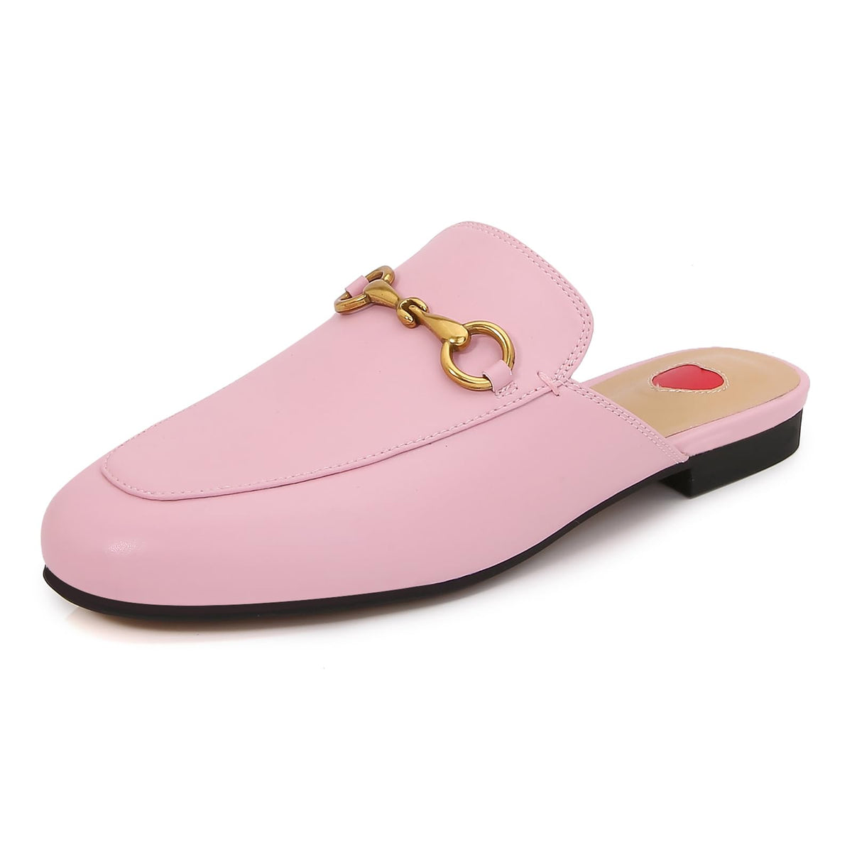 Vertundy Women's Mules Loafers Low Heel Flats Leather Slip On Backless Sandals for Girls Lady Work SlidesVertundy Women's Mules Loafers Low Heel Flats Leather Slip On Backless Sandals for Gi… 7.5
