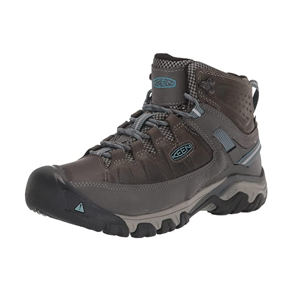KEEN Women's Targhee 3 Mid Height Waterproof Hiking Boots, Magnet/Atlantic Blue, 8.5KEEN Women's Targhee 3 Mid Height Waterproof Hiking Boots, Magnet/Atlantic…