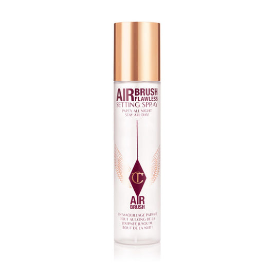 Charlotte Tilbury Airbrush Flawless Setting Spray - Ultra-Fine Hydrating Mist to Prime & Set Makeup Up to 16Hr – Soothes and Blurs Skin, Waterproof, Wedding Makeup