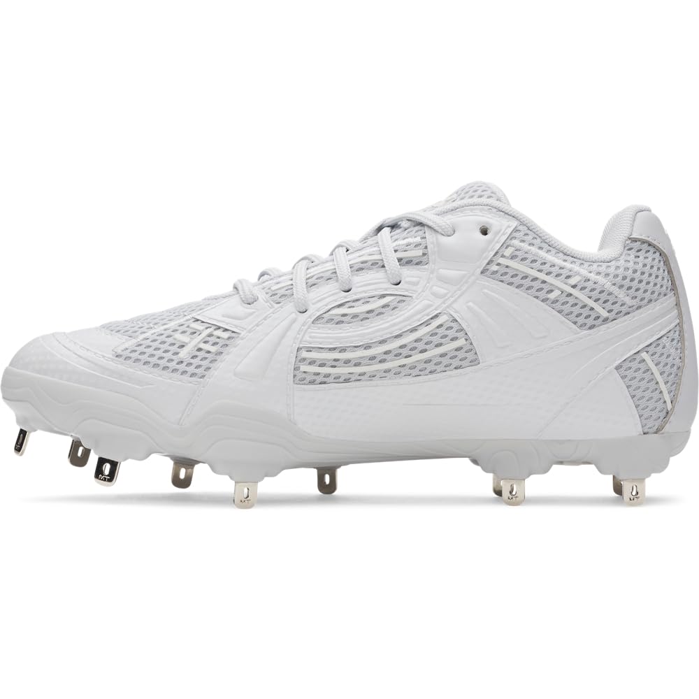 Under Armour Women's Glyde Sola Pro MT Softbal r l Cleats, (014) Halo Gray/White/Halo Gray, 9, USUnder Armour Women's Glyde Sola Pro MT Softball Cleats, (014) Halo Gray/White/Hal…