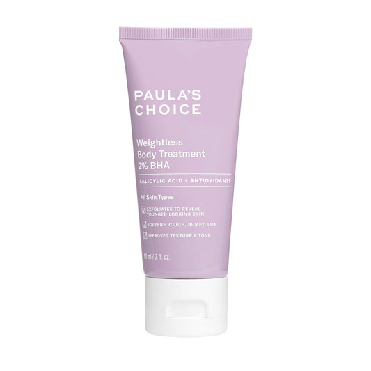 Paula's Choice Weightless Body Lotion Treatment 2% BHA, Salicylic Acid & Chamomile Lotion Exfoliant, Body Moisturizer for Keratosis Pilaris (KP) Prone Skin & Clogged Pores, Fragrance-Free