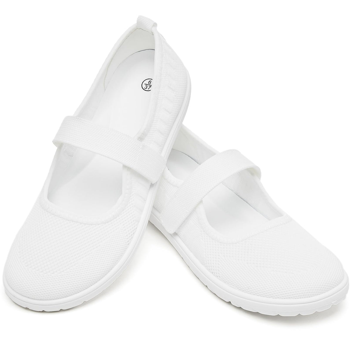 Waluzs Wide Toe Box Flats Shoes Women Knit Mary Jane Dress Shoes WideWaluzs Wide Toe Box Flats Shoes Women Knit Mary Jane Dress Shoes Wide
