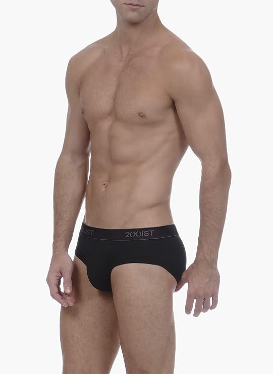 2(X)IST 3-Pack Essential No Show Brief Black New Logo LG (Clearance)