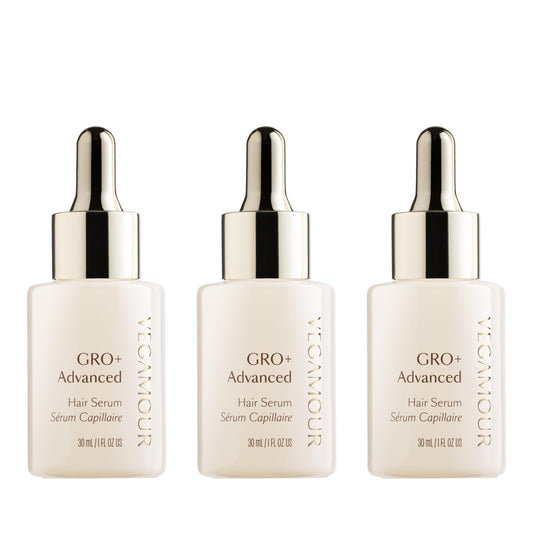 VEGAMOUR GRO+ Advanced Hair Serum | Improves Hair Density, Reduces Shedding and Promotes a Balanced Scalp | For Severe Signs of Thinning | Formulated Without Fragrance, Vegan, Cruelty-Free