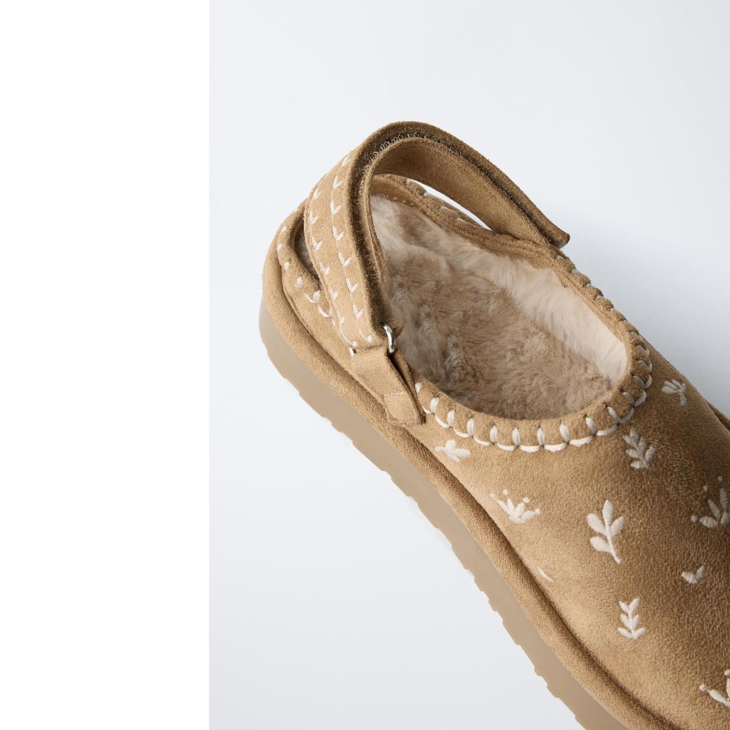 ATBELL Women's Cozy Fur Embroidered Platform Clogs with Slingback Strap Mules Comfortable Casual Shoes CamelATBELL Women's Cozy Fur Embroidered Platform Clogs with Slingback Strap Mules C…