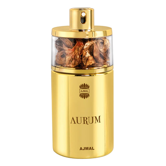 Ajmal Aurum Eau de Parfum 2.5 oz (75 ml) for Women | Fresh, Fruity & Floral Oriental Perfume with Amber, Musk & Vanilla | Long-Lasting Luxury Scent from Dubai