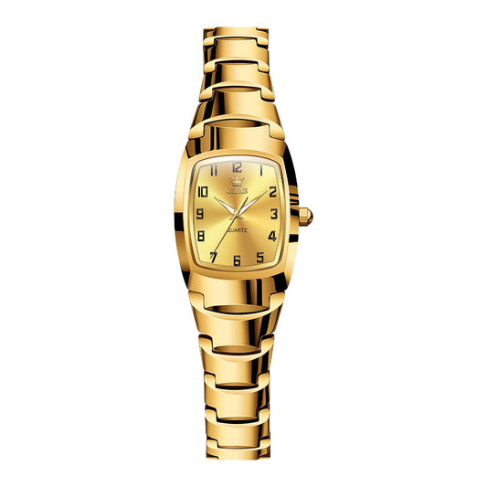 OLEVS Watch Women Luxury Classic Stainless Steel Small Wrist Dress Watches for Women Waterproof Analog Day Date Dainty Fashion Dress Female Watch-(Black/Rose Gold/Gold Face)