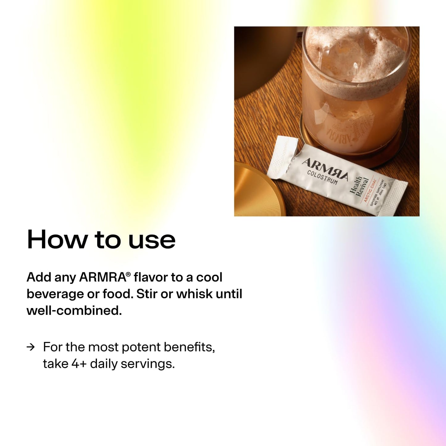 ARMRA Colostrum™ Powder | Blood Orange | Gut Health & Bloating | Skin & Hair | Immunity | Keto, Gluten & Fat-Free | 30 Servings