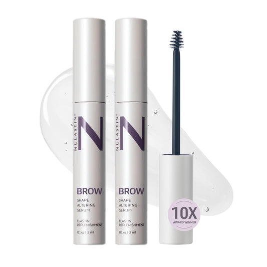 NULASTIN Shape Altering Eyebrow Serum - Brow Serum to Shape & Define - Improves the Appearance of Sparse Eyebrows for a Fuller Look - Enriched with Hair-Strengthening Ingredients (0.1 Fl Oz)
