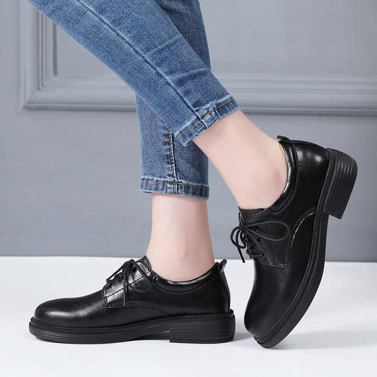 OKJ Oxford Shoes for Women Black Dress Lace Up Formal Work Uniform ShoesOKJ Oxford Shoes for Women Black Dress Lace Up Formal Work Uniform Shoes 7/5