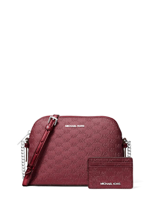 Michael Kors Women's Jet Set Dome Crossbody With Card Case