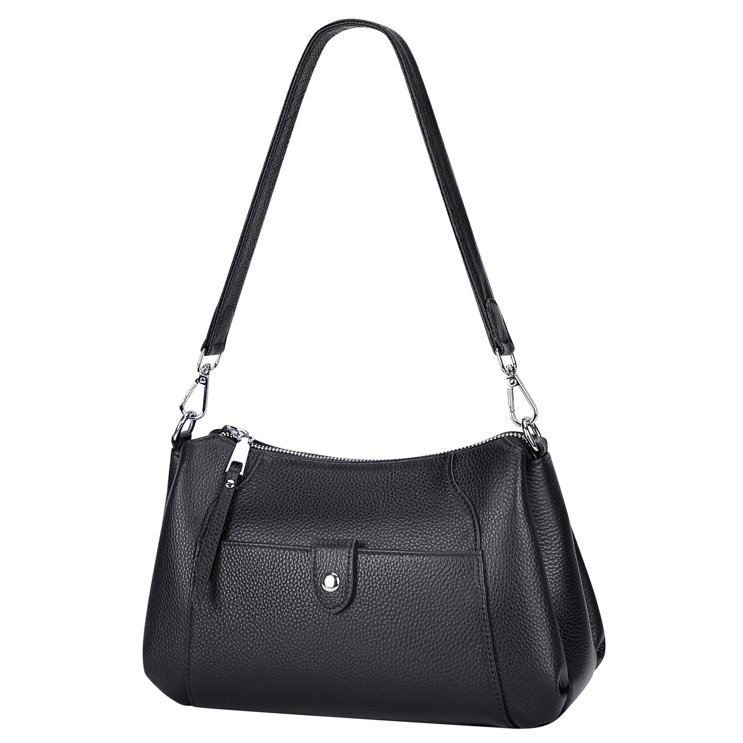 Over Earth Genuine Leather Small Hobo Crossbody Bags for Women Shoulder Purses and Handbags