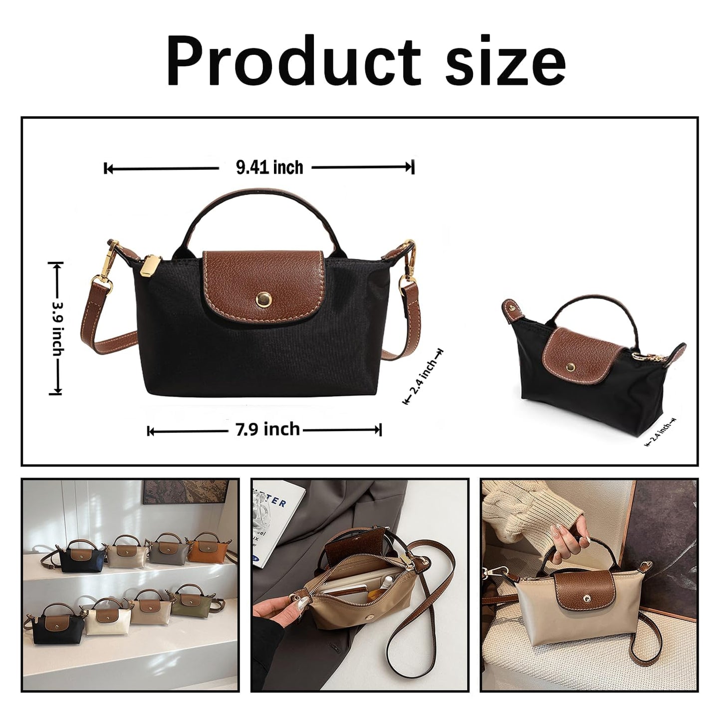 Fashion Mini Crossbody Bag, Handbags Purses with Adjustable Strap for Women, Ladies Shoulder Totes Bag