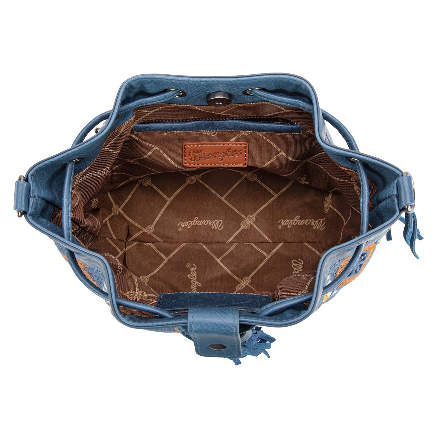 Wrangler Hobo Bags for Women Designer Aztec Bucket Purses Western Tapestry Shoulder Handbags