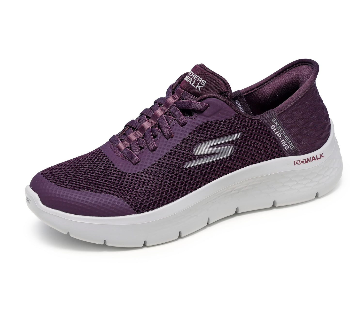 Skechers Women's Go Walk Flex Hands Free Slip-Ins - Grand Entry Sneaker, Burgundy, 7 USSkechers Women's Go Walk Flex Hands Free Slip-Ins - Grand Entry Sneaker, Burgundy, 7 US
