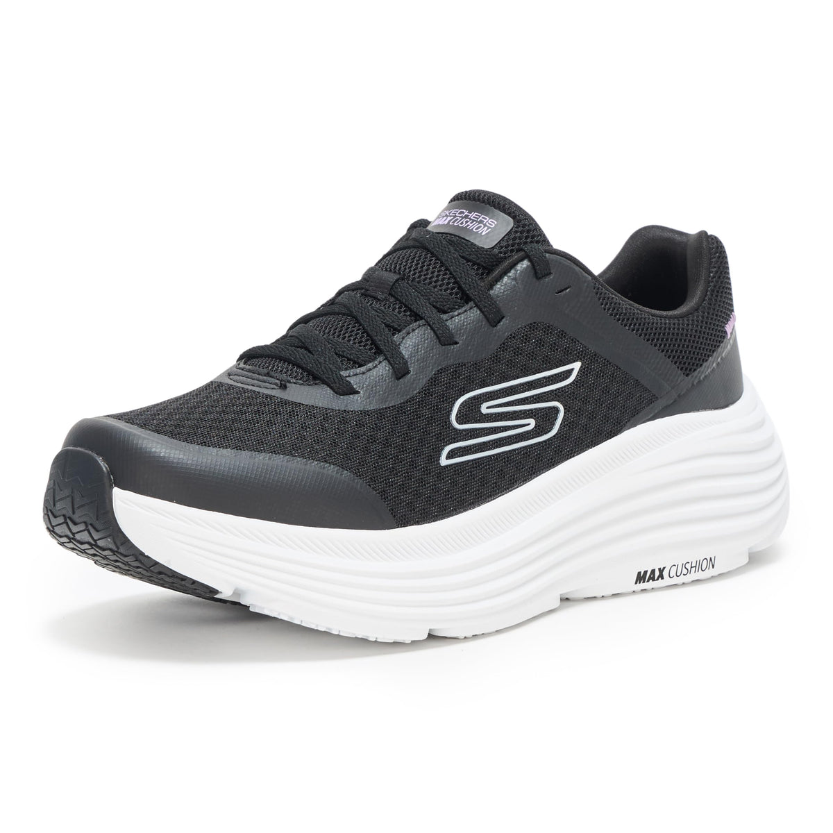 Skechers Women's Max Cushioning Endeavour Canova Sneaker, Black/White, 8Skechers Women's Max Cushioning E ndeavour Canova Sneaker, Black/White, 8