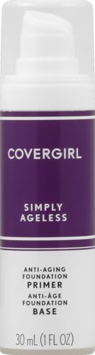 COVERGIRL & Olay Simply Ageless 3-in-1 Liquid Foundation, Matte Finish, Hyaluronic & Vitamin C Formula, 225 Buff Beige, 1 Count