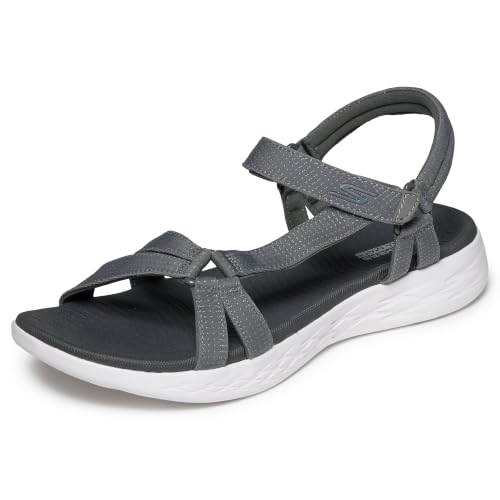 Skechers womens On-the-go 600 - Brilliancy Sport Sandal, Natural, 8 USSkechers womens On-the-go 600 - Brilliancy Sport Sandal, Natural, 8 US