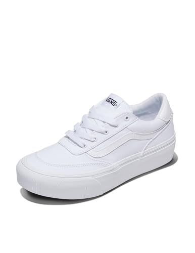 Vans Women's Brooklyn LS Platform Shoe - Chunky Low-Top Sneakers for Fashion, Work & Casual Wear, Suede/Canvas Black/White, 10Vans Women's Brooklyn LS Platform Shoe - Chunky Low-Top Sneakers for Fashion, Work…