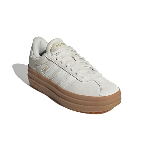 adidas Women's VL Court Bold Sneaker, Grey/Off White/White, 7.5adidas Women's VL Court Bold Sneaker, Grey/Off White/White, 7.5