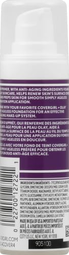 COVERGIRL & Olay Simply Ageless 3-in-1 Liquid Foundation, Matte Finish, Hyaluronic & Vitamin C Formula, 225 Buff Beige, 1 Count