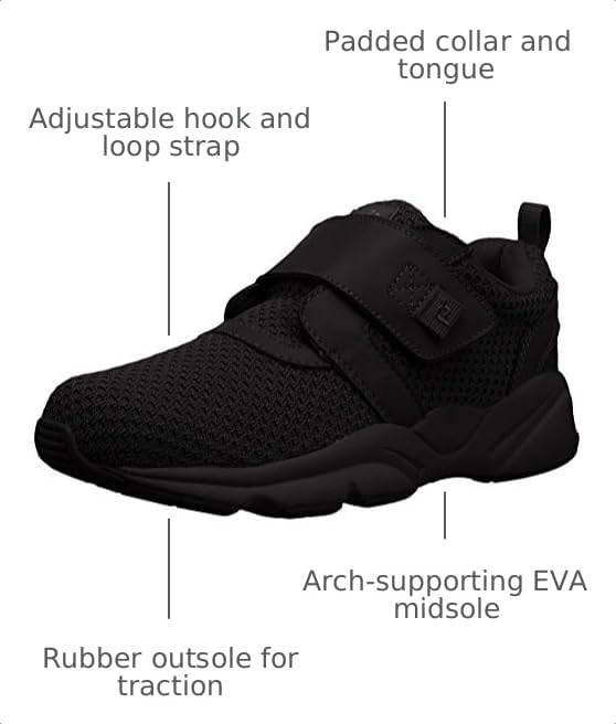Propét Women Stability X Strap Sneaker, Lt Grey, 7.5 MediumPropét Women Stability X Strap Sneaker, Lt Grey, 7.5 Medium
