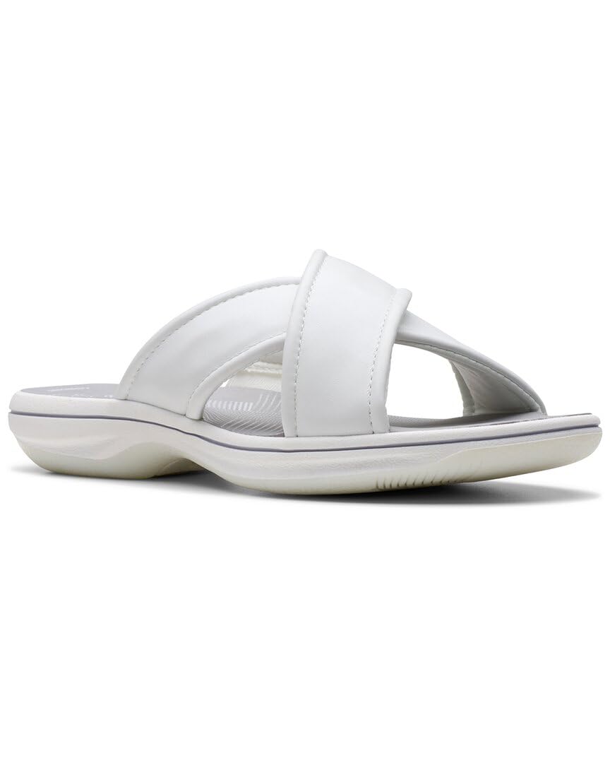 Clarks Women's Breeze Sara White Synthetic 10 MediumClarks Women's Breeze Sara White Synthetic 10 Medium