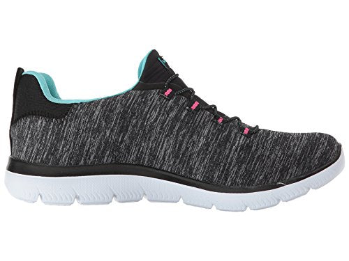 Skechers Summit - Quick Getaway Black/Light Blue 10 C - WideSkechers Summit - Quick Getaway Black/Light Blue 10 C - Wide