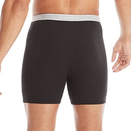 Hanes Men Hanes Boxer Briefs, Cool Dri Moisture-Wicking Underwear, Cotton No-Ride-up for Men, 6 Pack - Striped Assorted, Multi-Packs Available XXL