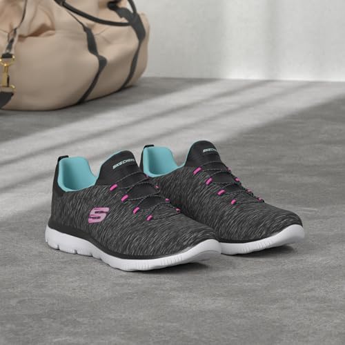 Skechers Summit - Quick Getaway Black/Light Blue 10 C - WideSkechers Summit - Quick Getaway Black/Light Blue 10 C - Wide