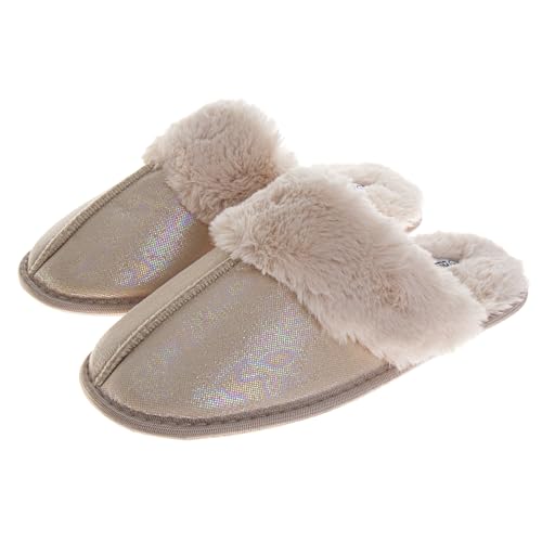 Avalanche Womens Fuzzy Slippers Plush Indoor House Shoes Cute Cozy Slip-On Soft Comfy Bedroom Slides Size 5-10 US Womens