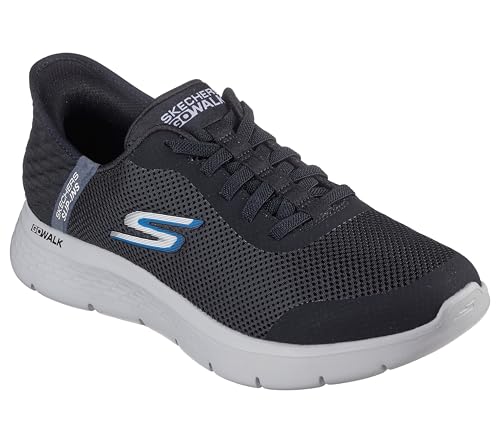 Skechers Men's Hands Free Slip-ins: Go Walk Flex Hands Up Sneaker, Black/Black, 14 X-WideSkechers Men's Hands Free Slip-ins: Go Walk Flex Hands Up Sneaker, Black/Black, 14 X-W…