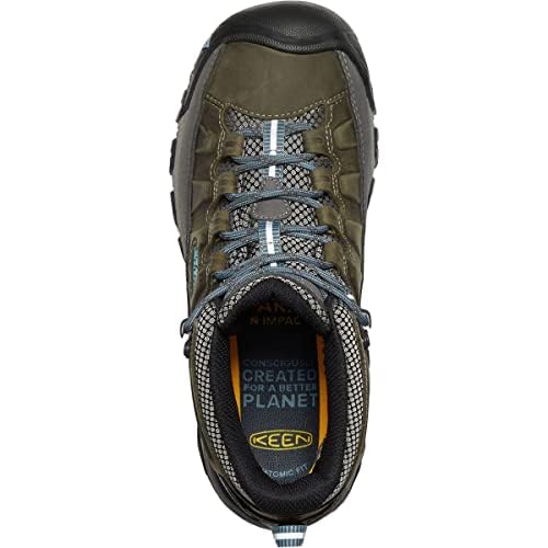 KEEN Women's Targhee 3 Mid Height Waterproof Hiking Boots, Magnet/Atlantic Blue, 8.5KEEN Women's Targhee 3 Mid Height Waterproof Hiking Boots, Magnet/Atlantic…