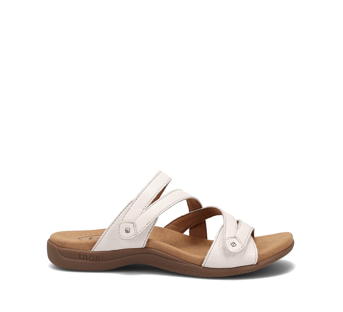 Taos Double U Premium Leather Women’s Sandal - Stylish Adjustable Strap Design with Arch Support, Cooling Gel Padding for All-Day Enjoyment and Walking Comfort