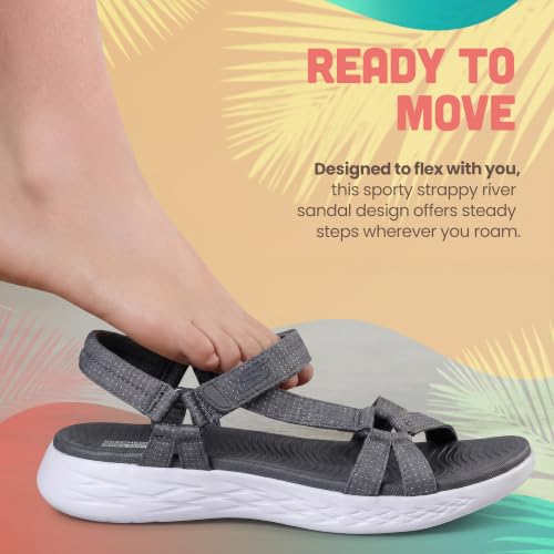 Skechers womens On-the-go 600 - Brilliancy Sport Sandal, Natural, 8 USSkechers womens On-the-go 600 - Brilliancy Sport Sandal, Natural, 8 US