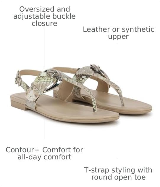 Naturalizer Womens Taylor T-Strap Slingback Flat Sandal Dark Gold Metallic 9 MNaturalizer Womens Taylor T-Strap Slingback Flat Sandal Dark Gold Metallic 9 M open box