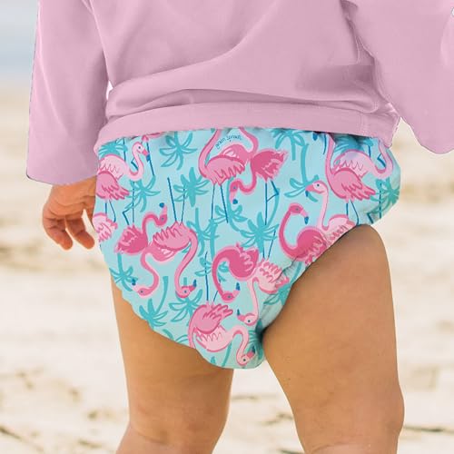 Green Sprouts Unisex Baby Pull-up Reusable Absorbent Swim Diaper, White, 18 Month