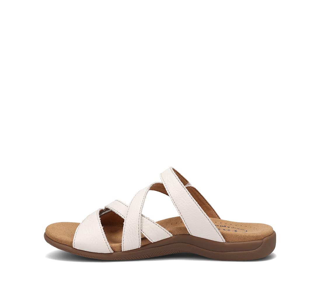 Taos Double U Premium Leather Women’s Sandal - Stylish Adjustable Strap Design with Arch Support, Cooling Gel Padding for All-Day Enjoyment and Walking Comfort