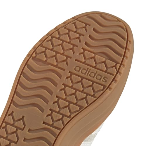 adidas Women's VL Court Bold Sneaker, Grey/Off White/White, 7.5adidas Women's VL Court Bold Sneaker, Grey/Off White/White, 7.5