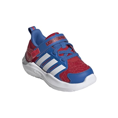 adidas Unisex-Baby Lightorama, White/Purple Burst/Lucid Lemon, 8 adidas Unisex-Baby Lightorama, White/Purple Burst/Lucid Lemon, 8