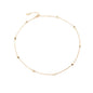 S.J JEWELRY Women Simple Delicate Full Moon 14K Gold Plated/Rose Gold/Silver Plated Layered Pendant Handmade Star Chokers Necklaces
