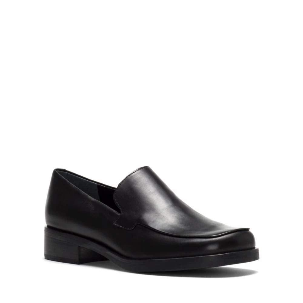 Franco Sarto Women's Bocca Slip-On Loafer, Black Leather, 8 WFranco Sarto Women's Bocca Slip-On Loafer, Black Leather, 8 W