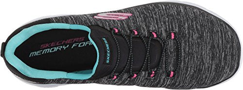 Skechers Summit - Quick Getaway Black/Light Blue 10 C - WideSkechers Summit - Quick Getaway Black/Light Blue 10 C - Wide