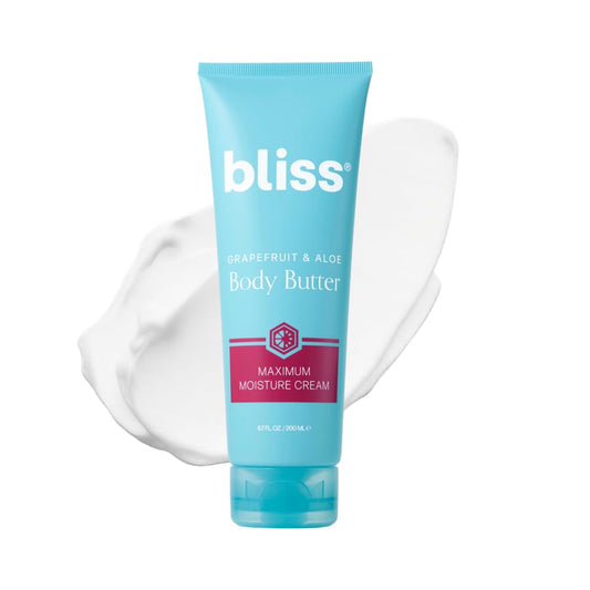 Bliss Lemon and Sage Body Butter - Iconic Scent with Shea Butter and Coconut Oil for Long-Lasting Maximum Moisture - Body Lotion for Smooth, Soft Skin - Vegan and Cruelty-Free - 6.7 Fl Oz