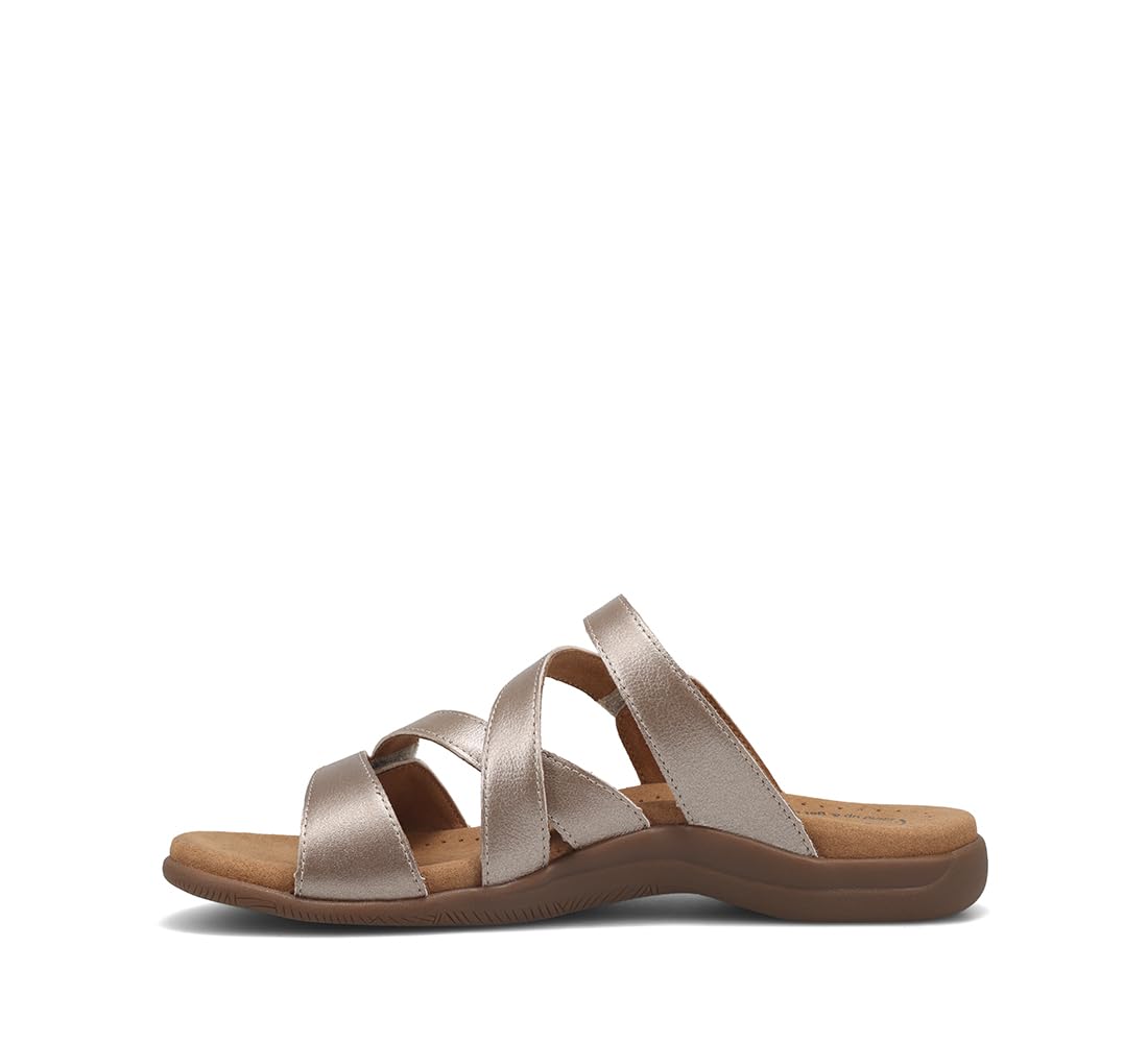 Taos Double U Premium Leather Women’s Sandal - Stylish Adjustable Strap Design with Arch Support, Cooling Gel Padding for All-Day Enjoyment and Walking Comfort