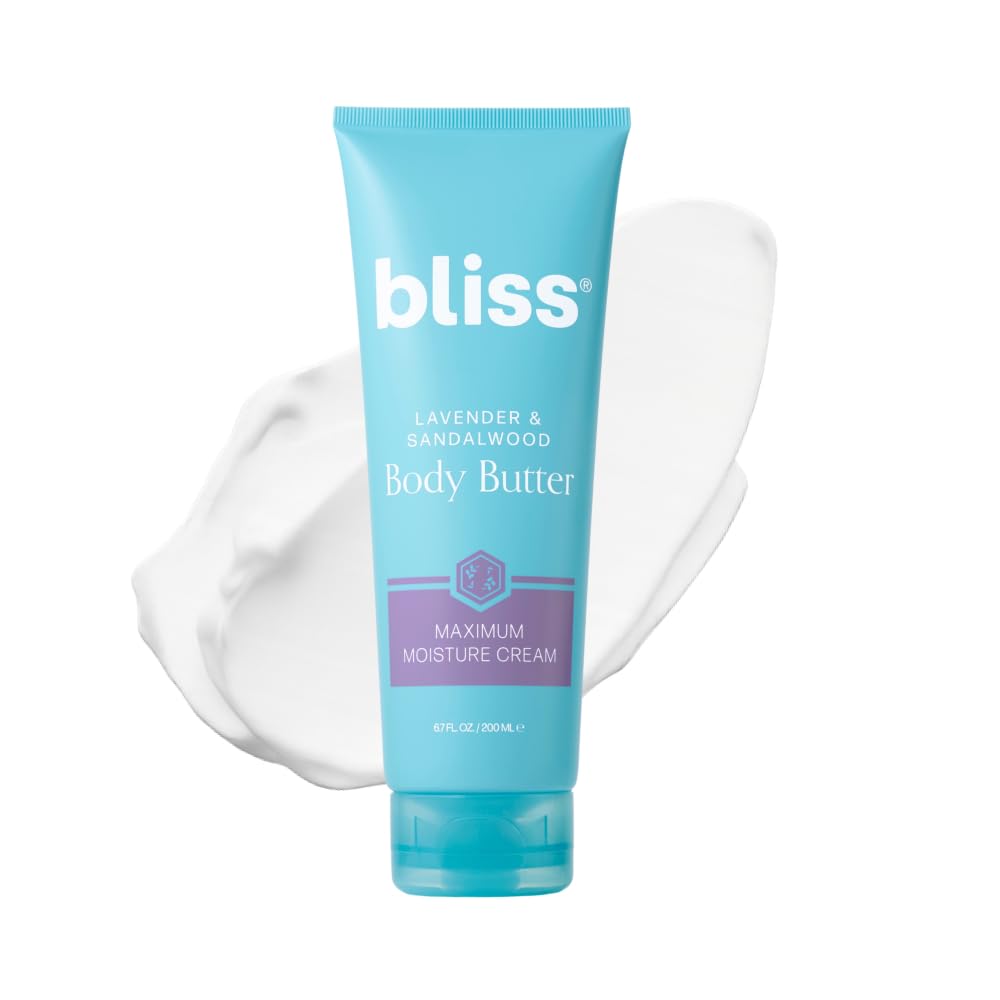 Bliss Lemon and Sage Body Butter - Iconic Scent with Shea Butter and Coconut Oil for Long-Lasting Maximum Moisture - Body Lotion for Smooth, Soft Skin - Vegan and Cruelty-Free - 6.7 Fl Oz