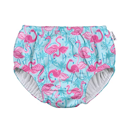 Green Sprouts Unisex Baby Pull-up Reusable Absorbent Swim Diaper, White, 18 Month