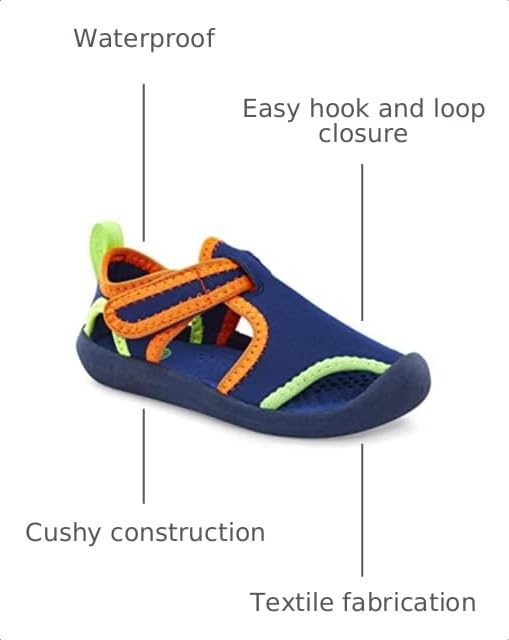 OshKosh B'Gosh boys Os22p01b Water Shoe, Teal Multi, 11 Little Kid USOshKosh B'Gosh boys Os22p01b Water Shoe, Teal Multi, 11 Little Kid US