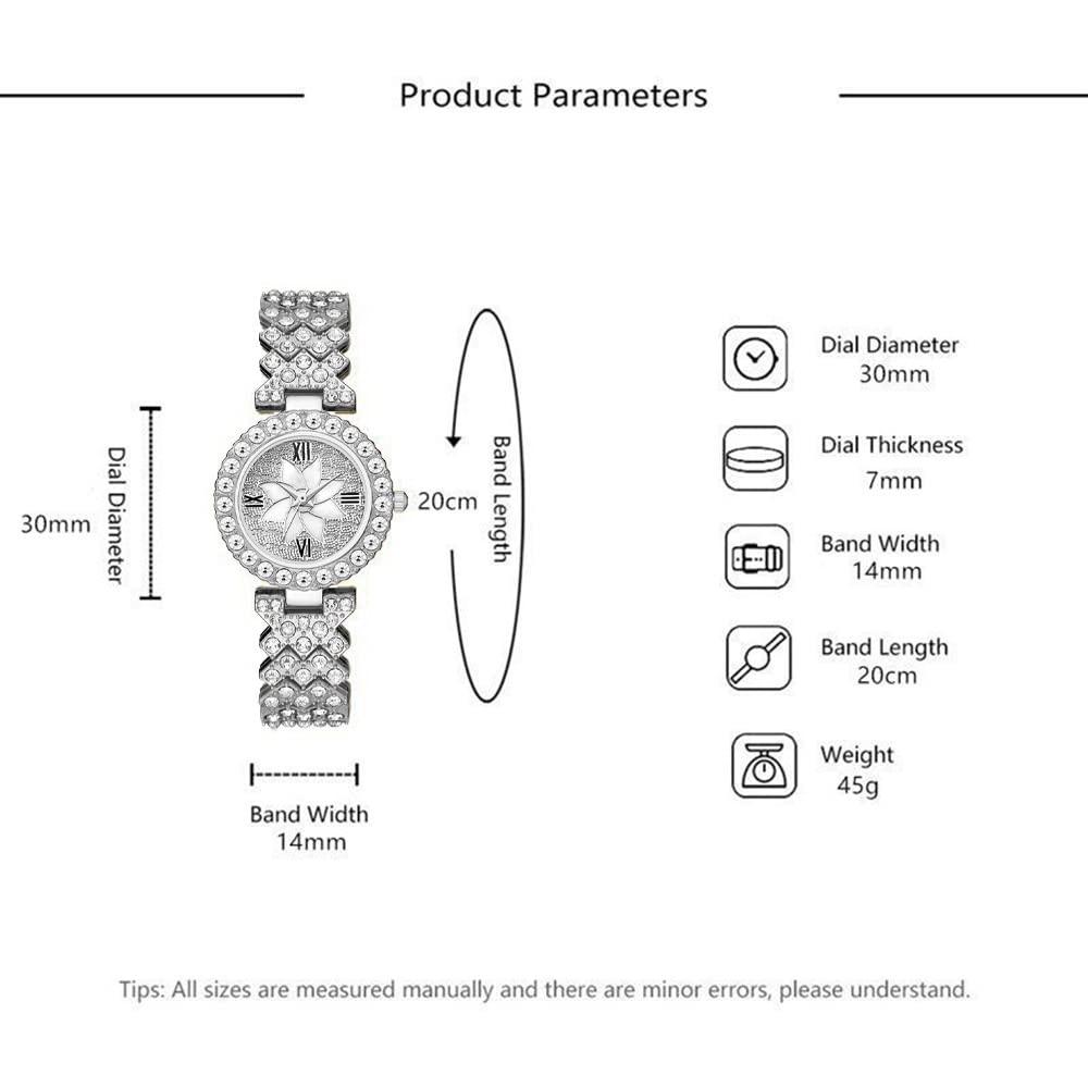 ADSBIAOYE Luxury Women Wrist Watches Diamond Bracelet Watch Fashion Casual Quartz Watch Ladies Watch